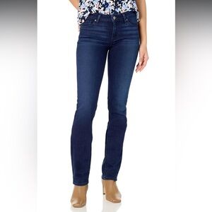 Paige Skyline Straight Leg Dark-washed Jeans